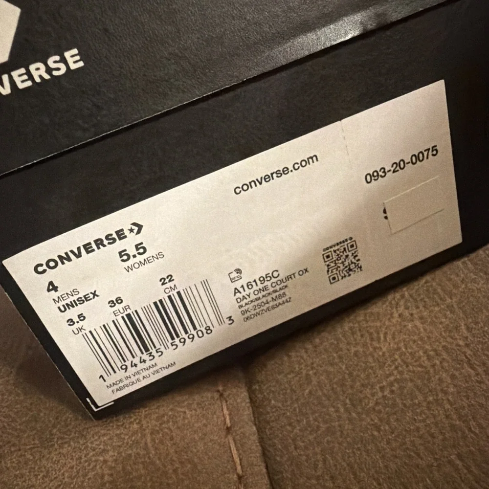 Converse Kids'/Adult Day One Court Classic Sneakers - Black M‎ 4/W 5.5